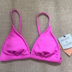 Shade & Shore Pink Bikini Top